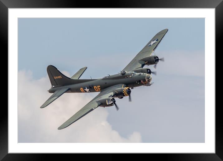 B17 Flying Fortress Framed Mounted Print by J Biggadike