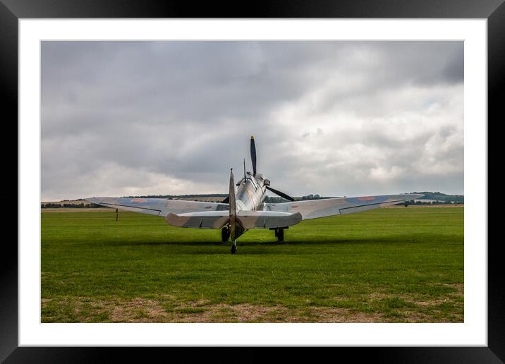 Spitfire MkIa X4650 KL-A Framed Mounted Print by J Biggadike