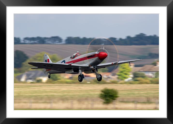 Supermarine Spitfire Mk XIV RN201 Framed Mounted Print by J Biggadike