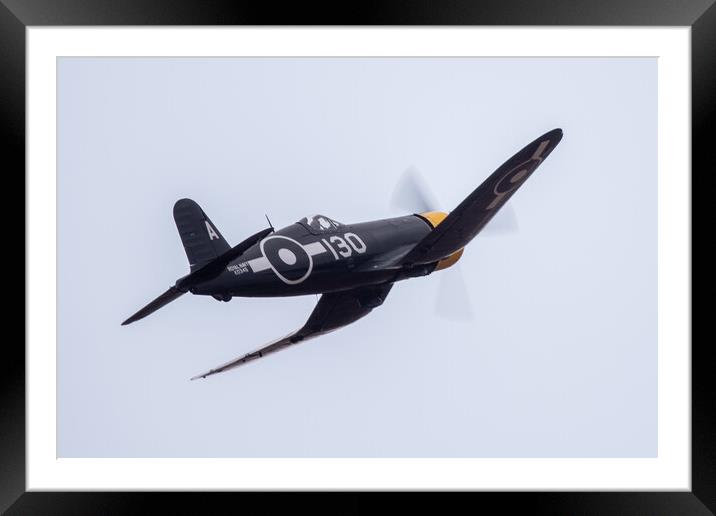  Vought F4U Corsair Framed Mounted Print by J Biggadike