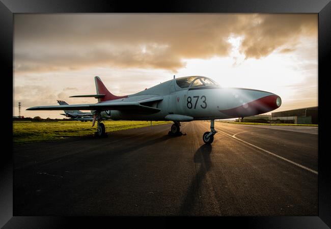 Hawker Hunter T8 WT722 Framed Print by J Biggadike