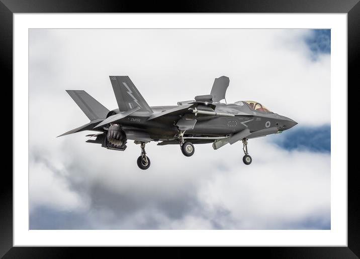 F-35B Lightning II ZM156 Framed Mounted Print by J Biggadike