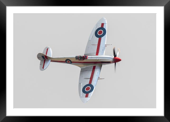 Supermarine Spitfire Mk XIV RN201 Framed Mounted Print by J Biggadike