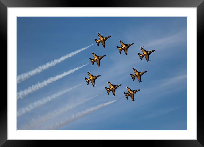 The ROKAF Black Eagles Framed Mounted Print by J Biggadike