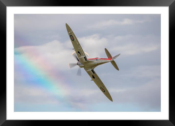 Supermarine Spitfire Mk XIV RN201 Framed Mounted Print by J Biggadike