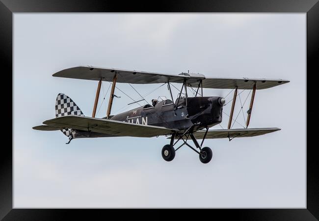 de Havilland DH82 Tiger Moth Framed Print by J Biggadike