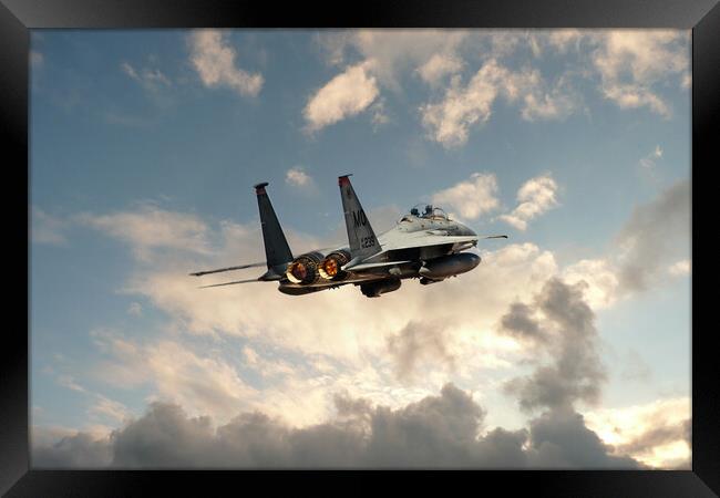 F15 Eagle Launch Framed Print by J Biggadike