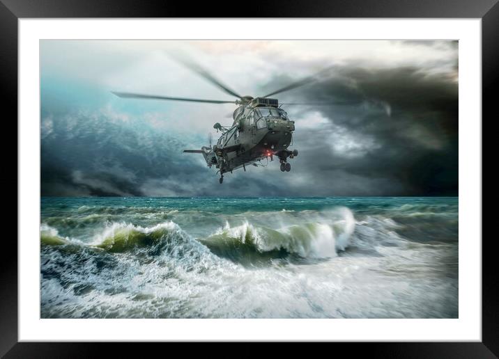 Sea King Mk4 Framed Mounted Print by J Biggadike