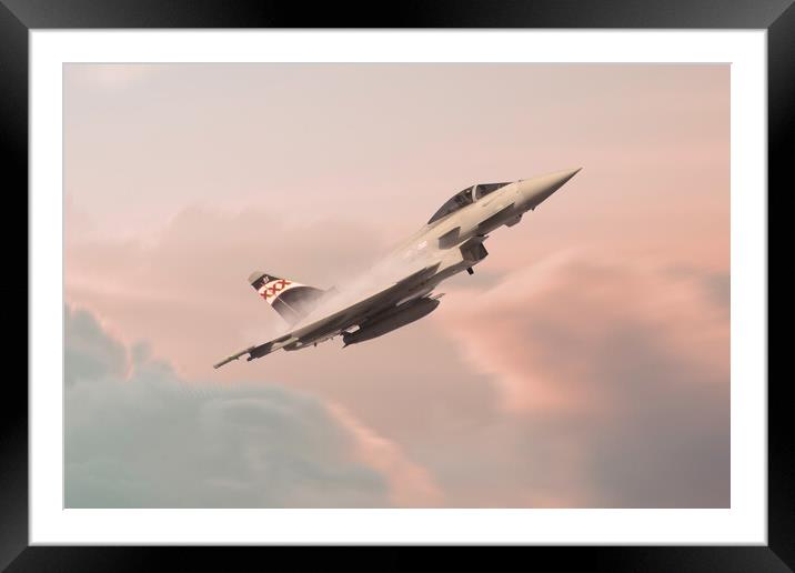 29 Squadron Typhoon Framed Mounted Print by J Biggadike