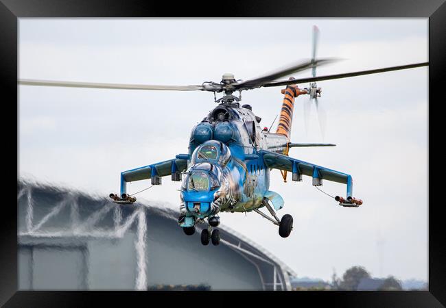 Mil Mi-24 Hind Czech Air Force Framed Print by J Biggadike