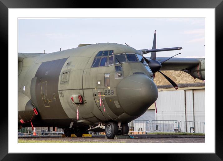 Lockheed Martin C-130J Hercules Framed Mounted Print by J Biggadike