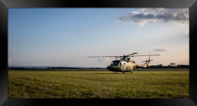 Lynx Mk7 Helicopter Framed Print by J Biggadike