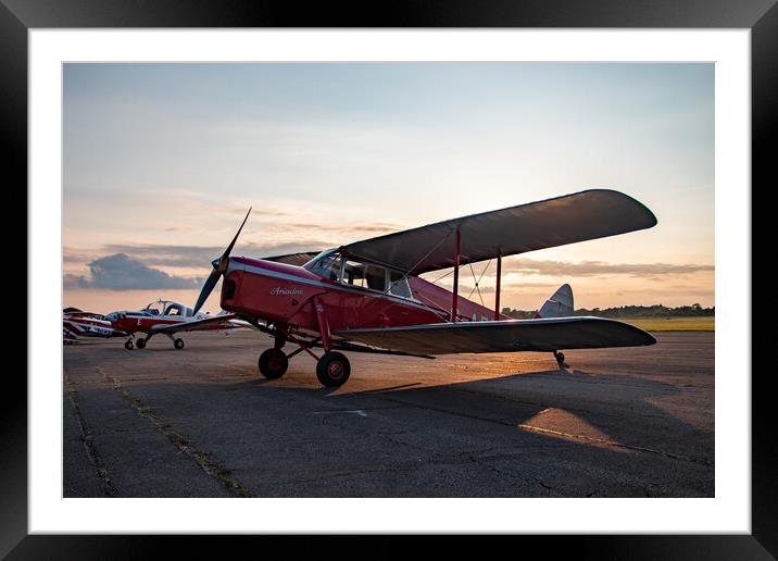 DH87 Hornet Moth Framed Mounted Print by J Biggadike