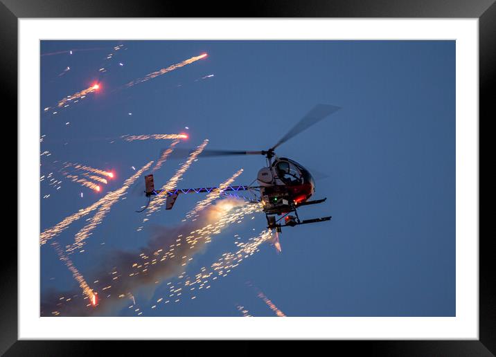 OTTO The Helicopter Framed Mounted Print by J Biggadike