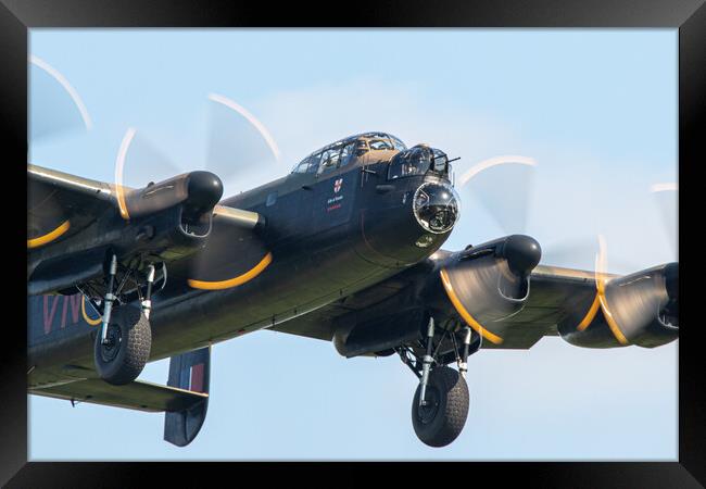 The Avro Lancaster Bomber Framed Print by J Biggadike