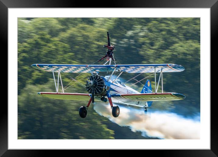 AeroSuperBatics Wingwalkers Framed Mounted Print by J Biggadike