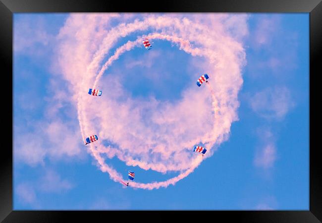 RAF Falcons Carousel Framed Print by J Biggadike