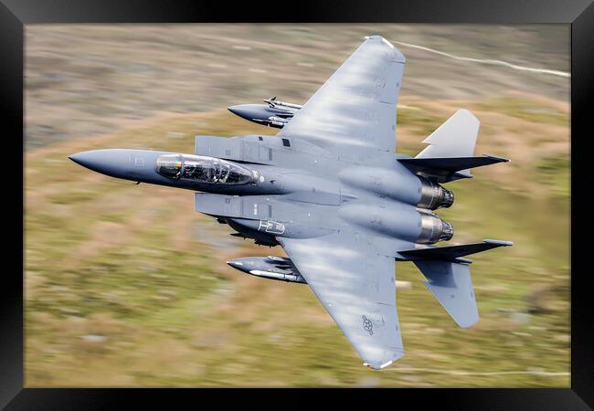 F15 Eagle Mach Loop Framed Print by J Biggadike