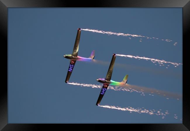 The Airborne Pyrotechnics Display Team Framed Print by J Biggadike
