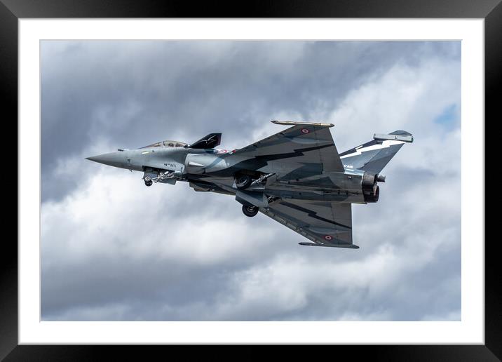 Dassault Rafale C Framed Mounted Print by J Biggadike