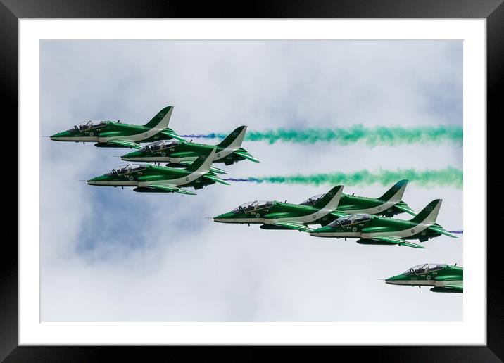 The Saudi Hawks Framed Mounted Print by J Biggadike