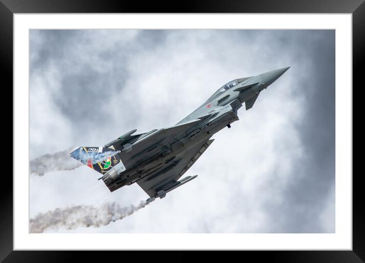  Italian Air Force F-2000 Typhoon  Framed Mounted Print by J Biggadike