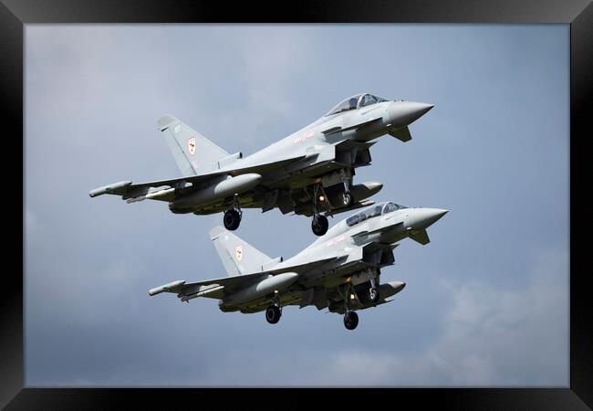 Eurofighter Typhoons Framed Print by J Biggadike