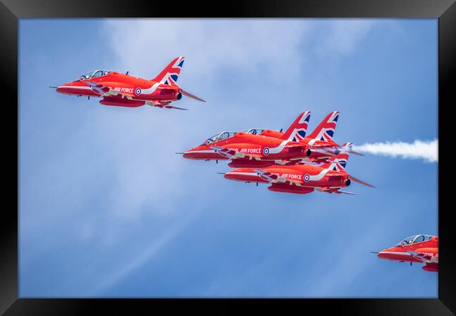 RAF Red Arrows Framed Print by J Biggadike