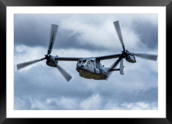 USAF CV-22 Osprey Framed Mounted Print by J Biggadike