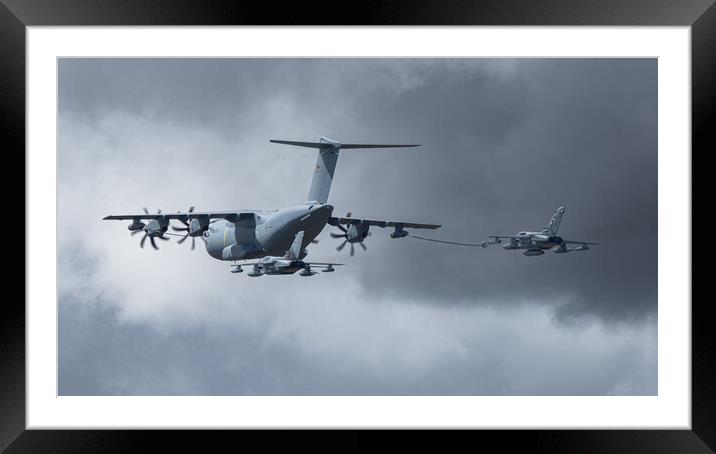 A400M refueling Tornados Framed Mounted Print by J Biggadike