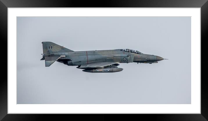 Hellenic F-4E Phantom II Framed Mounted Print by J Biggadike