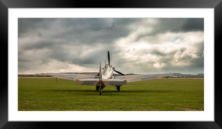 Spitfire MkIa X4650 KL-A Framed Mounted Print by J Biggadike