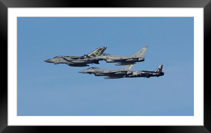 RAF Lossie Tornado Farewell Framed Mounted Print by J Biggadike