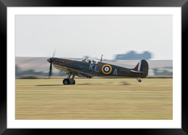 Supermarine Spitfire Mk.Ia Framed Mounted Print by J Biggadike