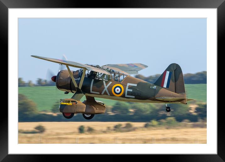 Westland Lysander V9312 Framed Mounted Print by J Biggadike