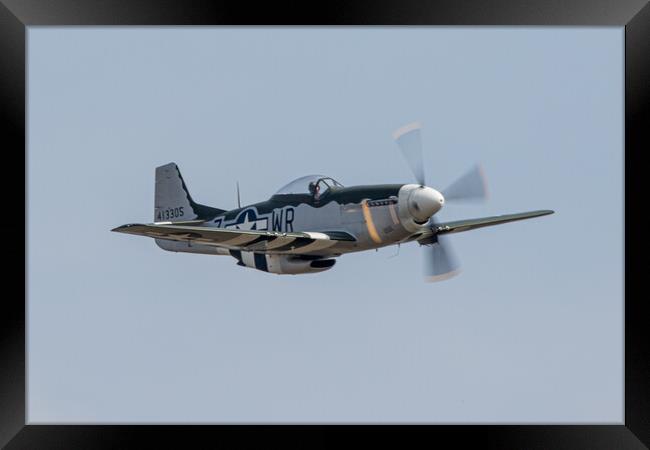 P-51 Mustang Framed Print by J Biggadike