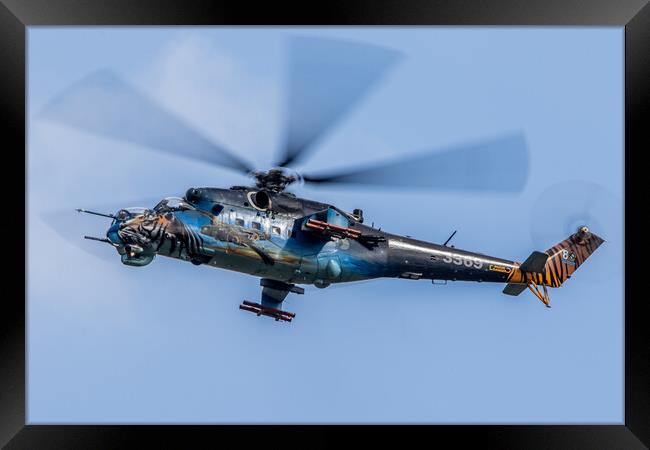 Mil Mi-24 Hind Czech Air Force Framed Print by J Biggadike