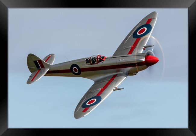 Supermarine Spitfire Mk XIV RN201 Framed Print by J Biggadike