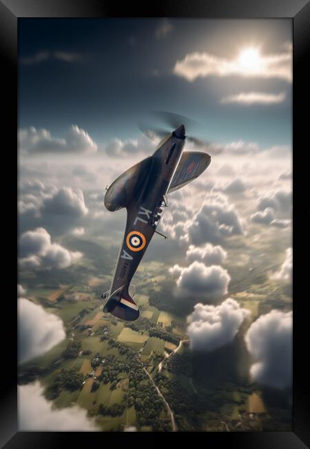 Spitfire Victory Framed Print by J Biggadike