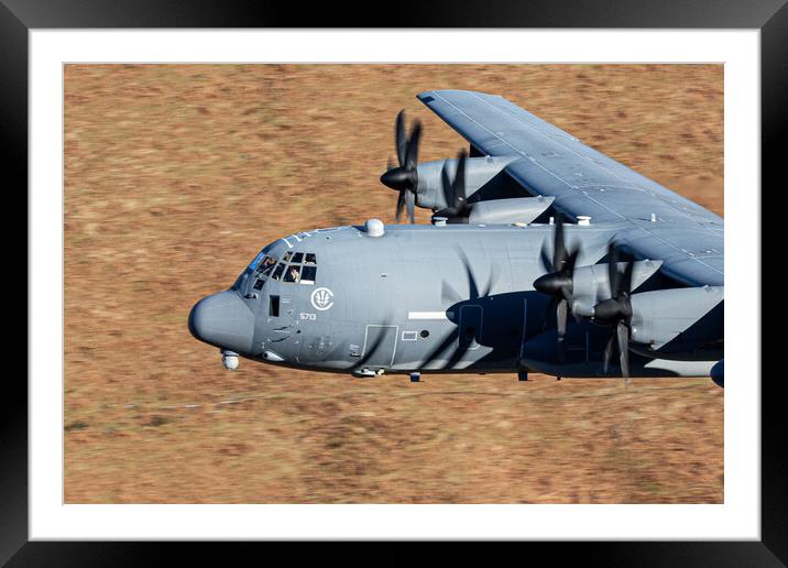 MC130 Commando II Framed Mounted Print by J Biggadike