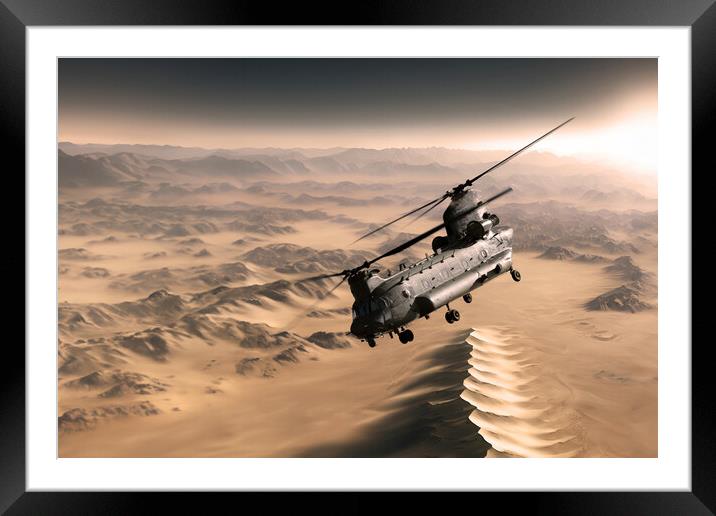 Desert Warrior Framed Mounted Print by J Biggadike