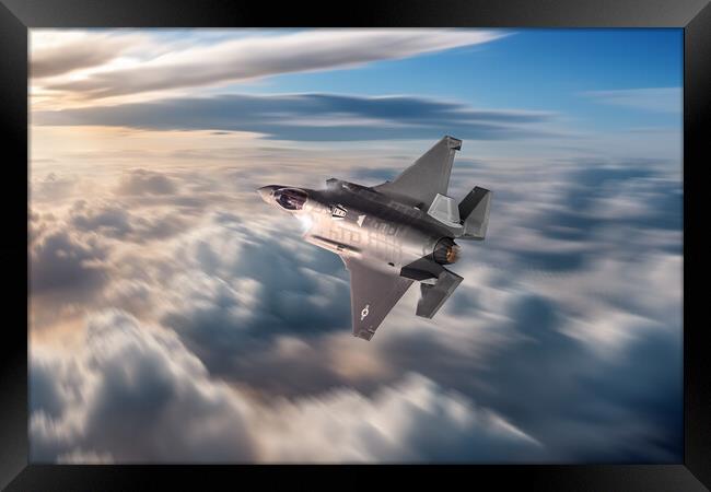 USAF F35A Lightning II Framed Print by J Biggadike