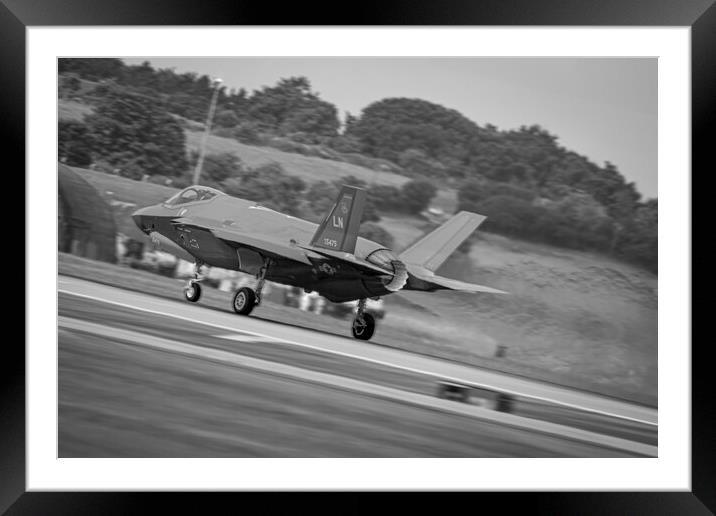Launch of the Valkyries F35 Lightning II Framed Mounted Print by J Biggadike