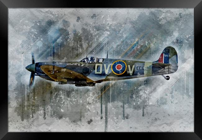 Supermarine Spitfire MK Vc EE602 Framed Print by J Biggadike