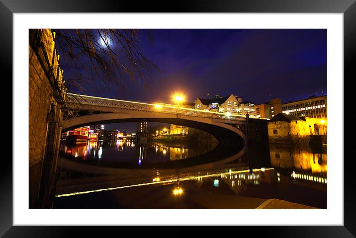 Bridge Over The River Ouse Framed Mounted Print by J Biggadike