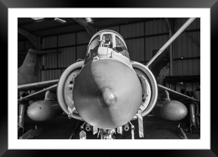 Sea Harrier ZD582 Framed Mounted Print by J Biggadike