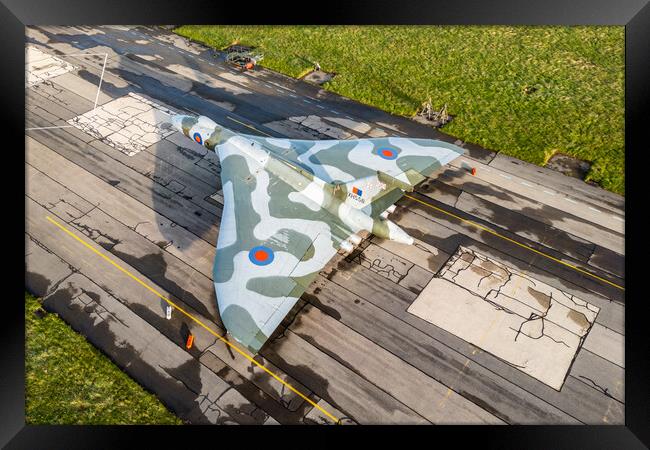 Avro Vulcan Bomber XH558 Framed Print by J Biggadike