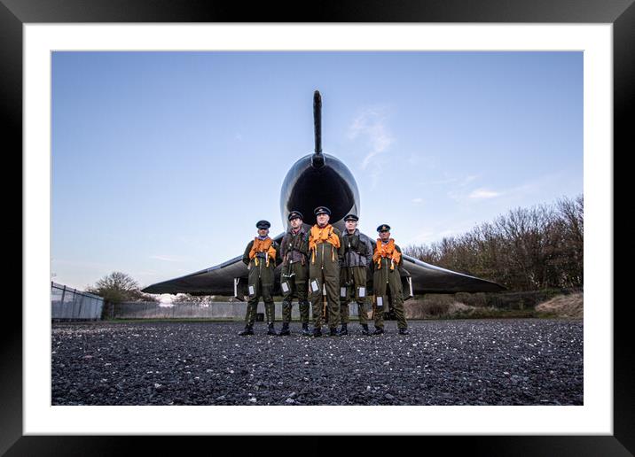 Vulcan Bomber Crew Framed Mounted Print by J Biggadike