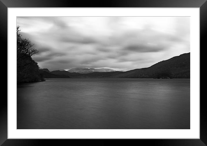 Coniston Water Framed Mounted Print by J Biggadike