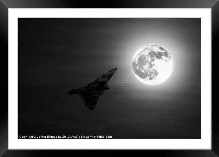 Vulcan Moon Framed Mounted Print by J Biggadike